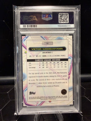 2023 Topps Cosmic Chrome Victor Wembanyama #151 RC PSA 10