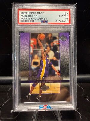 2003–04 Upper Deck Rookie Exclusives Kobe Bryant #59 PSA 10