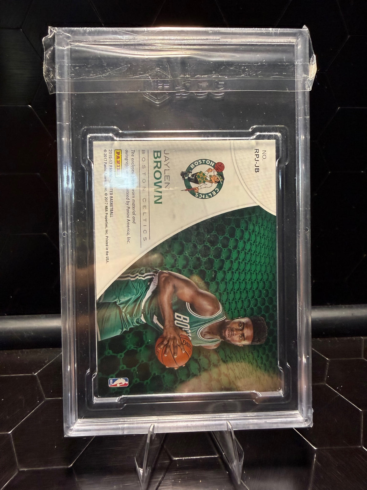 2016–17 Panini Limited Jaylen Brown #RPJ-JB Rookie Phenoms /39 SGC 8, Auto 10