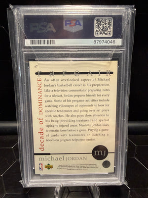 1997 Upper Deck Jordan Michael Jordan #67 Rare Air PSA 10