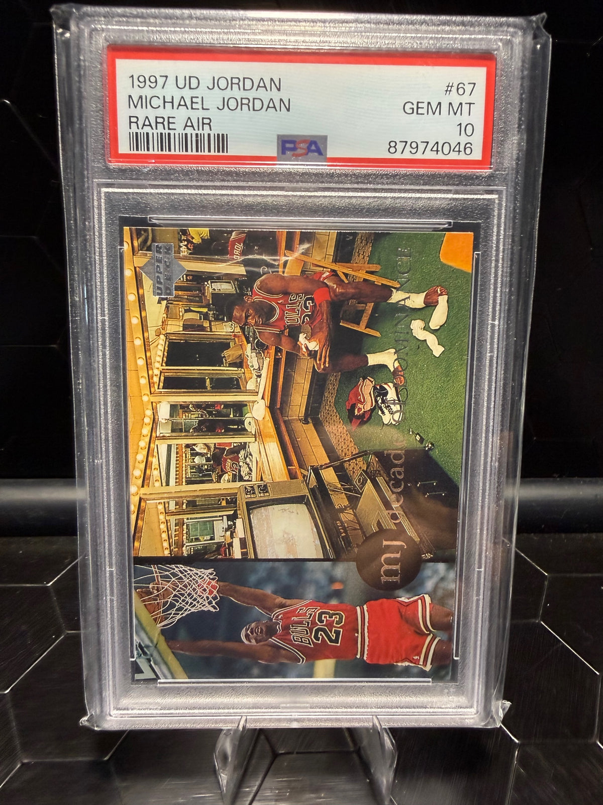 1997 Upper Deck Jordan Michael Jordan #67 Rare Air PSA 10