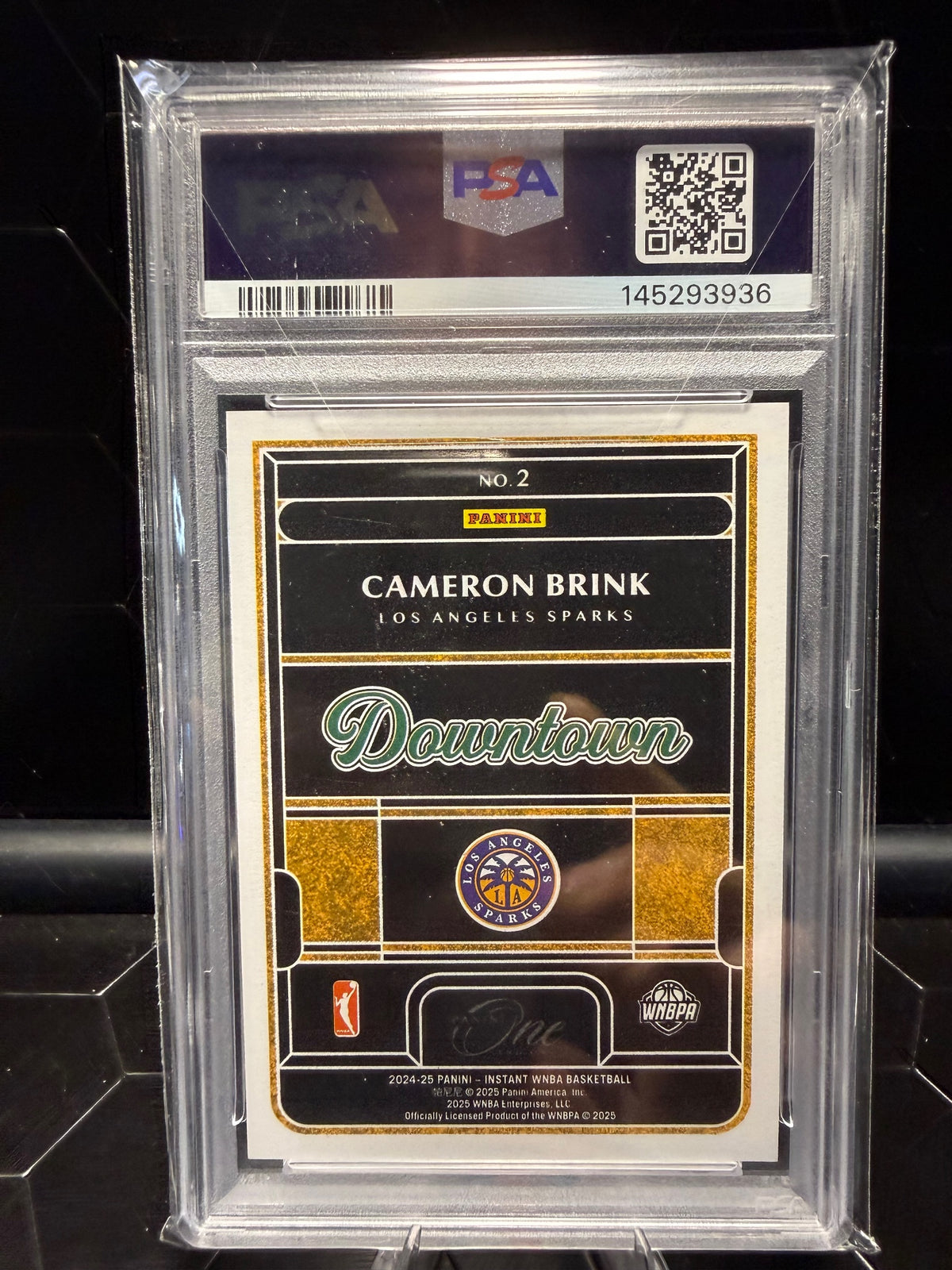 2024 Panini Instant Rookie Royalty WNBA Cameron Brink #2 Downtown RC PSA 10