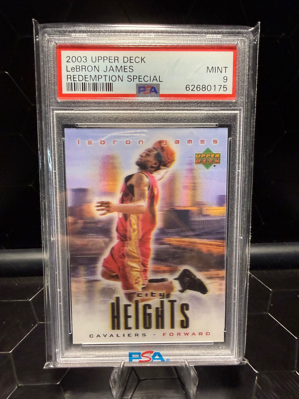2003 Upper Deck LeBron James Redemption Special City Heights PSA 9