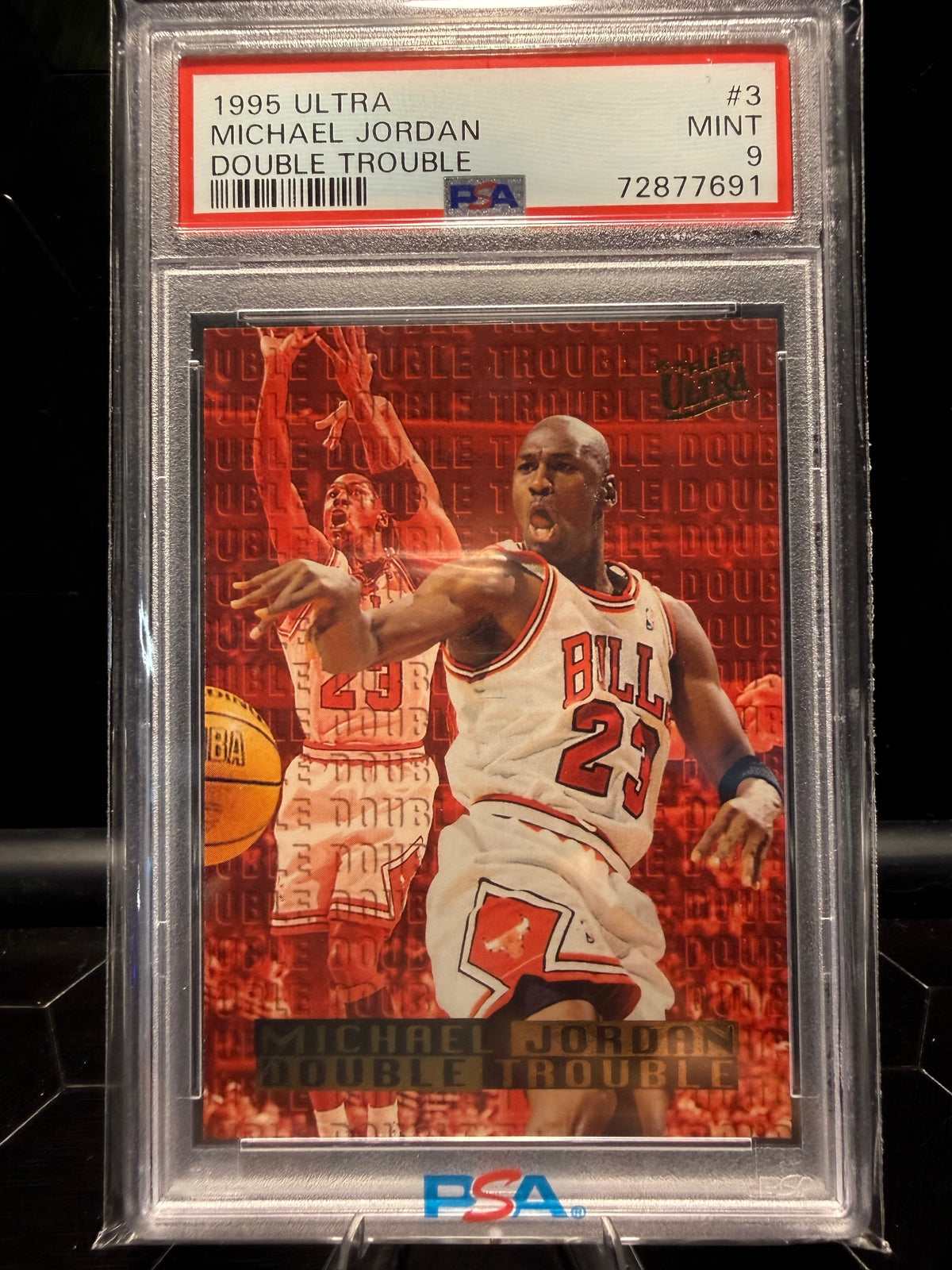 1995 Fleer Ultra Michael Jordan #3 Double Trouble PSA 9