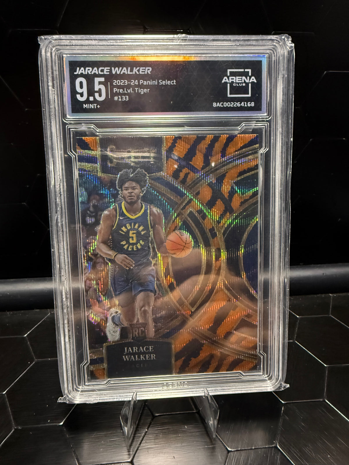 2023–24 Panini Select Jarace Walker #133 Premier Level Tiger RC Arena Club 9.5