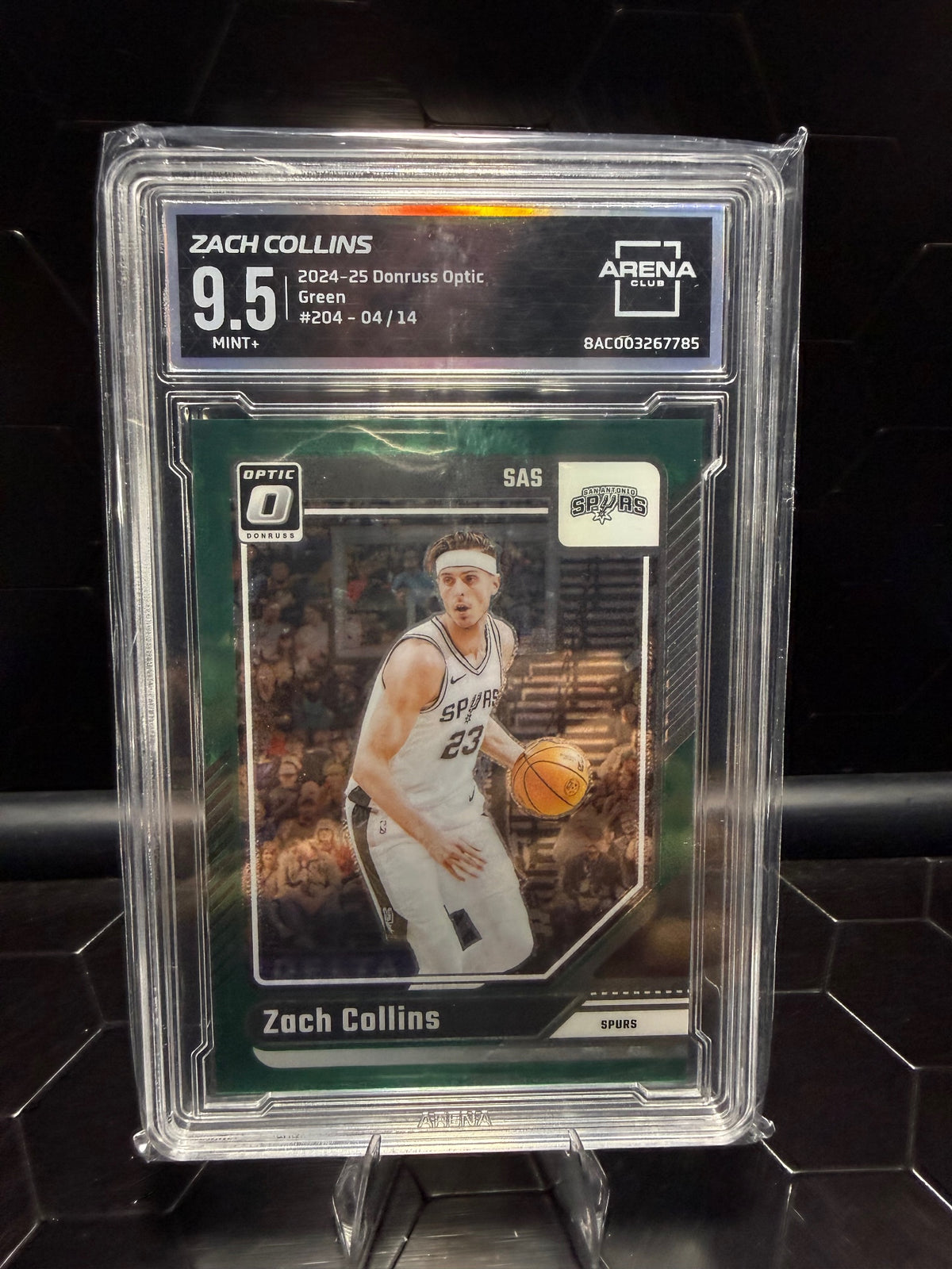 2024–25 Donruss Optic Zach Collins #204 FOTL Green 04/14 Arena Club 9.5