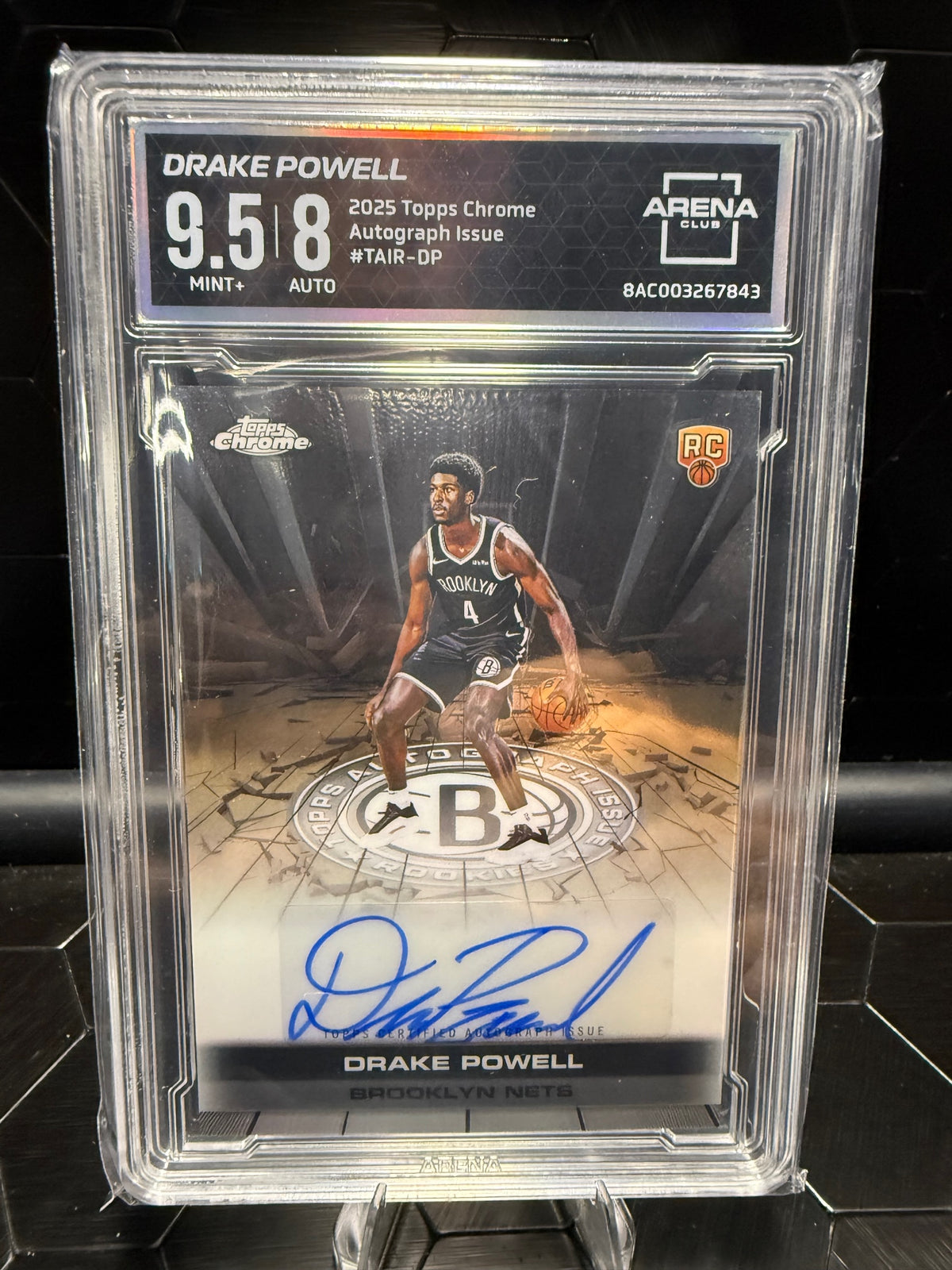 2025 Topps Chrome #TAIR-DP Drake Powell Rookie Auto Other 9.5
