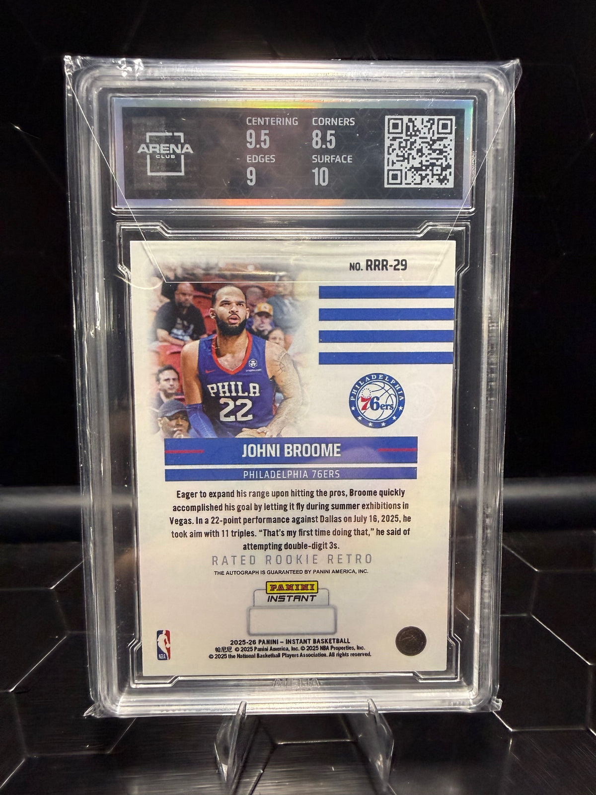 2025-26 Panini Instant #RRR-29 Johni Broome Auto Other 9
