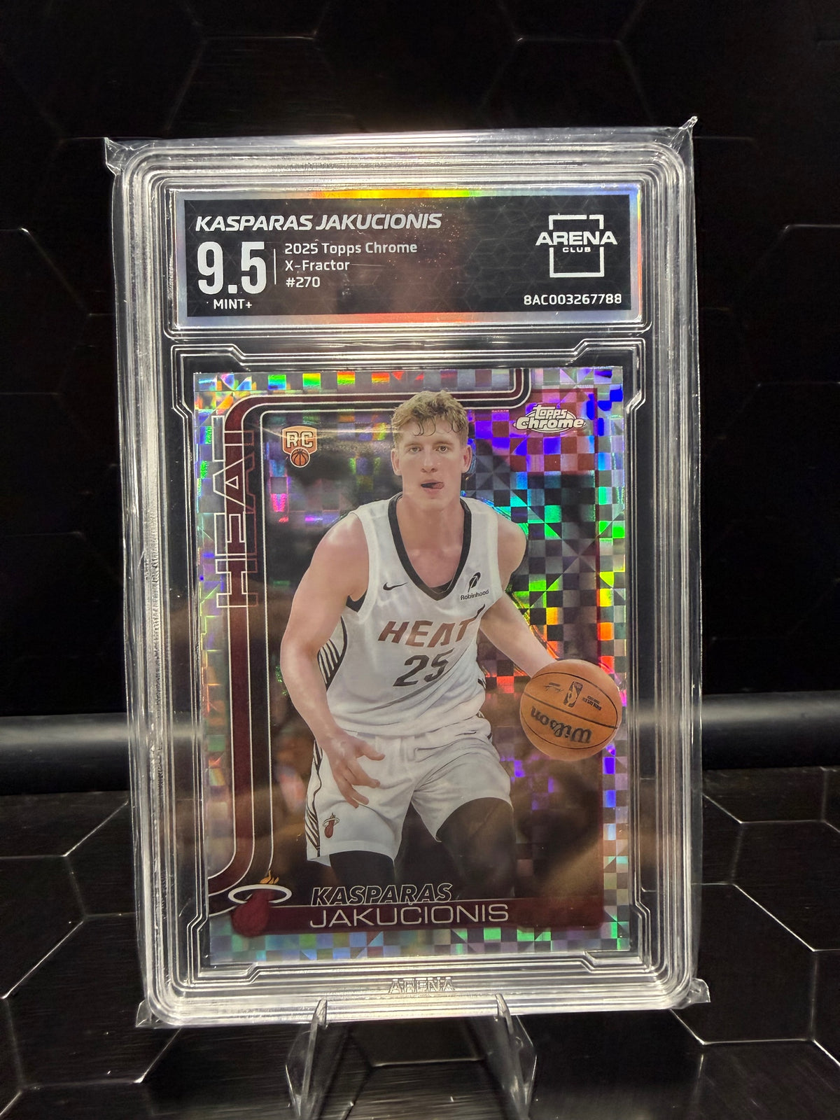 2025-26 Topps Chrome #270 Kasparas Jakučionis X-Fractor Other 9.5
