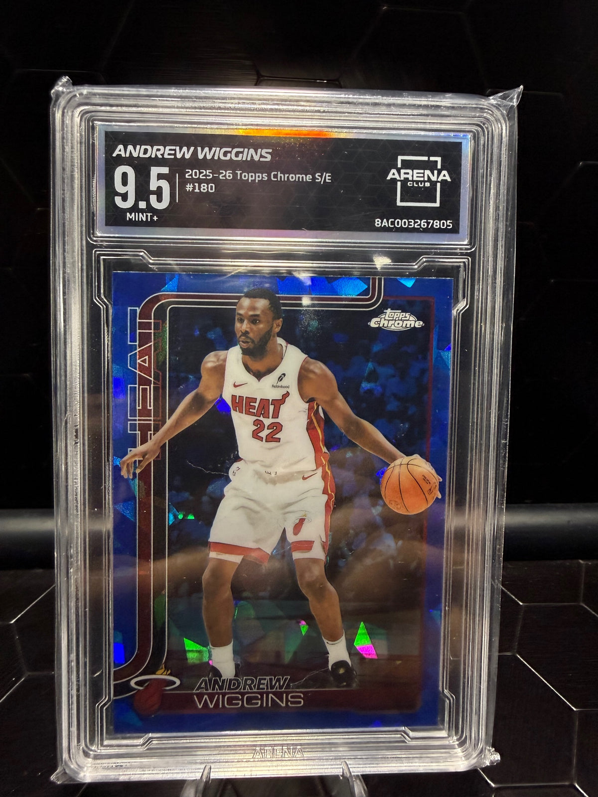 2025-26 Topps Chrome S/E Andrew Wiggins #180 Arena Club 9.5
