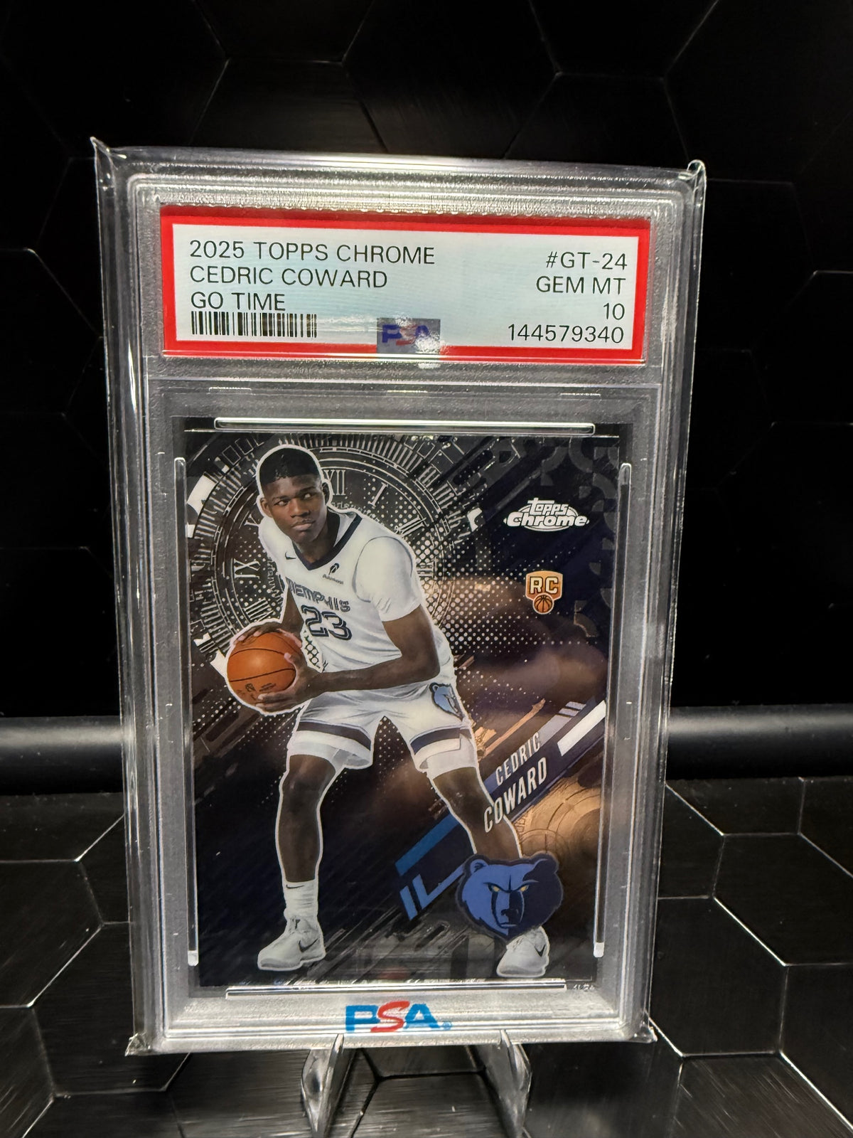 2025 Topps Chrome Cedric Coward #GT-24 Go Time RC PSA 10