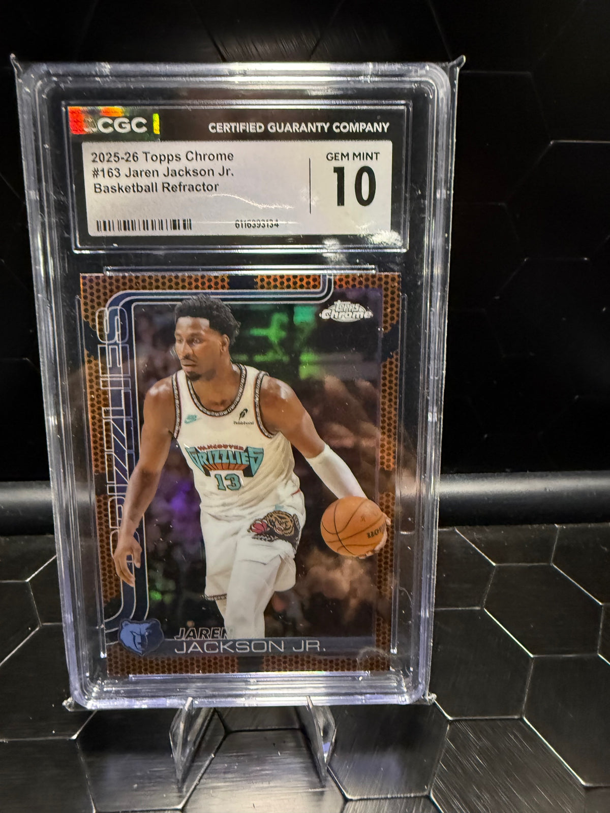 2025-26 Topps Chrome Jaren Jackson Jr. #163 Basketball Refractor CGC 10