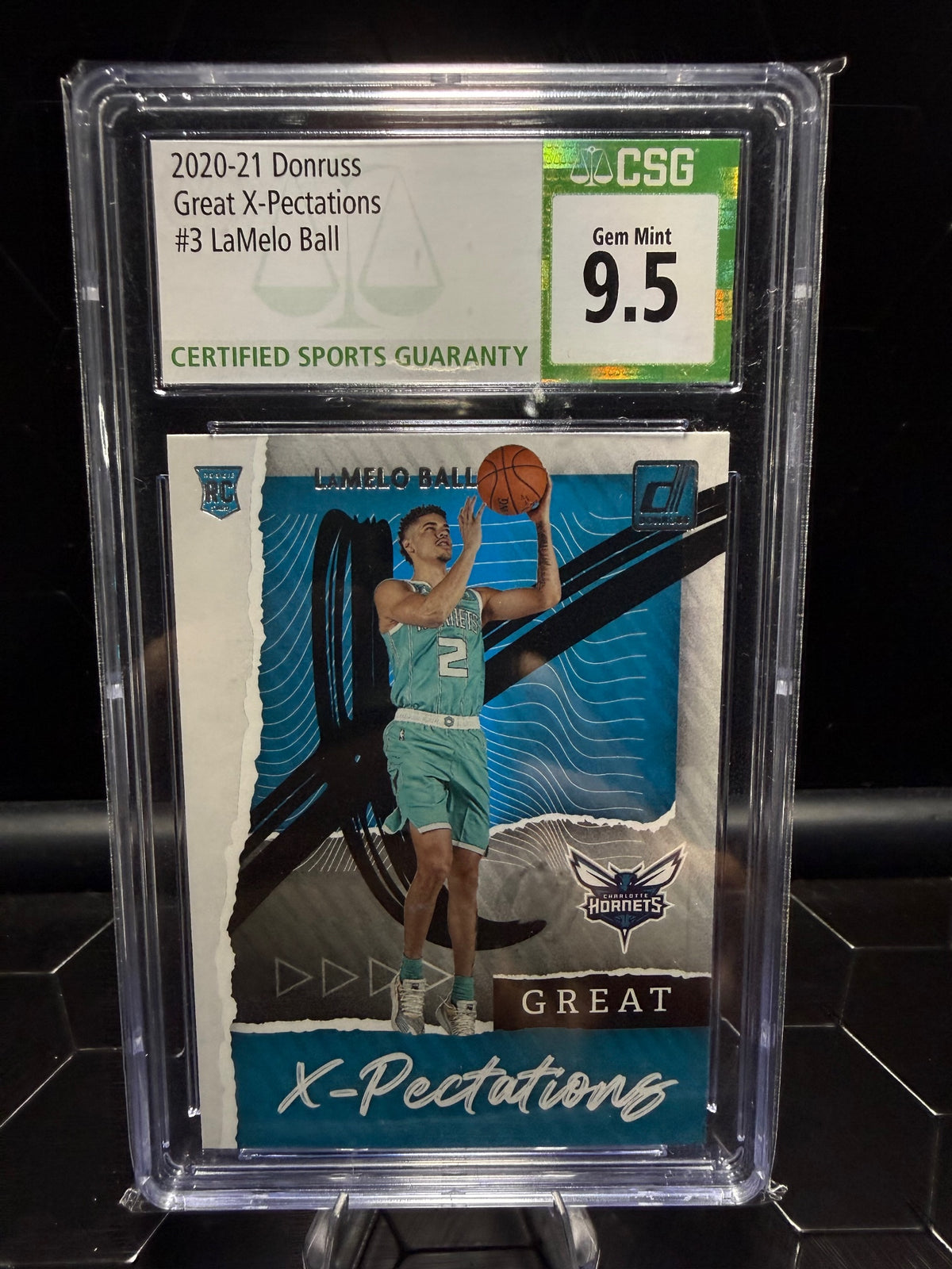 2020-21 Donruss #3 LaMelo Ball Great X-Pectations CSG 9.5