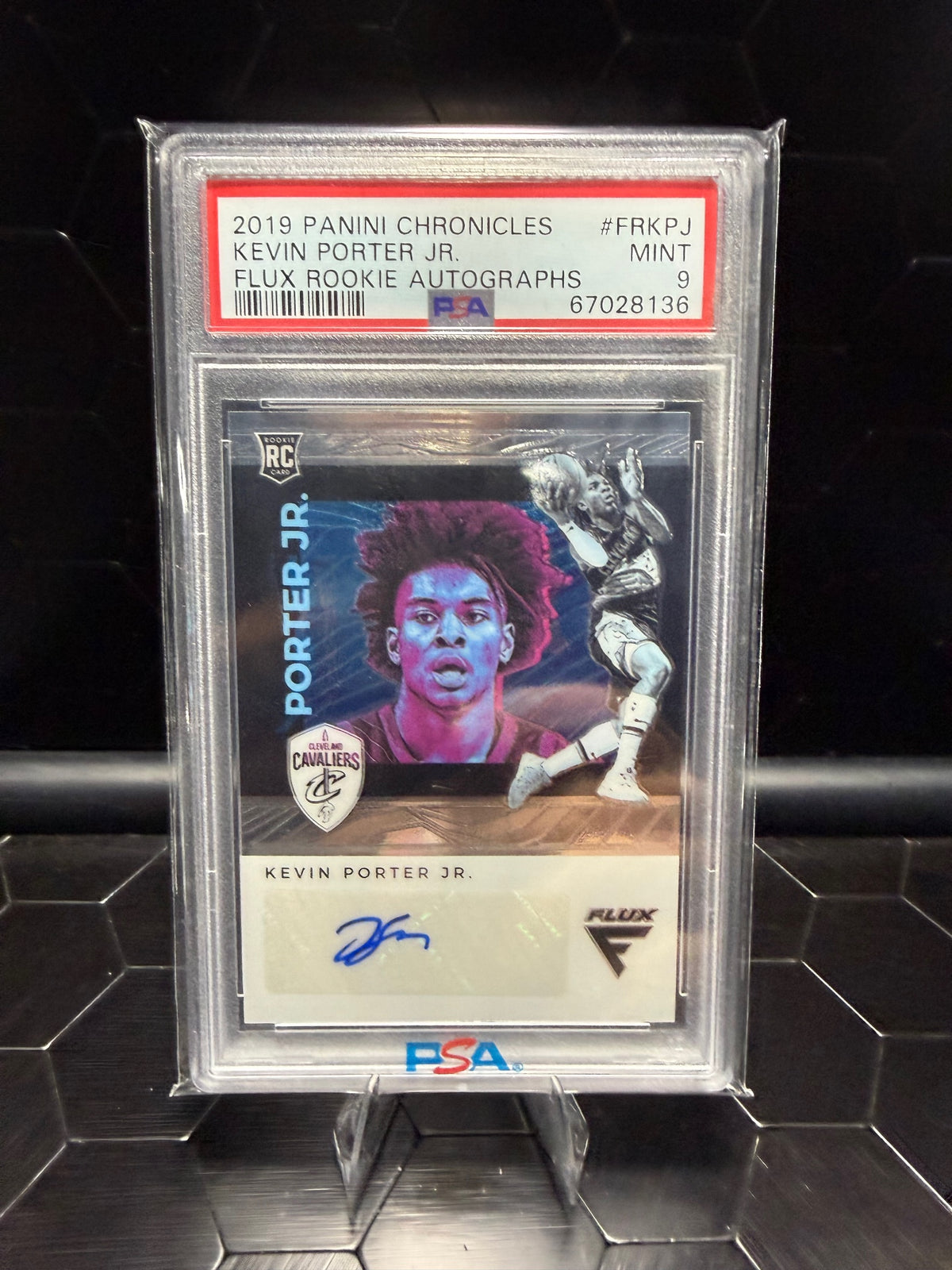 2019-20 Panini Chronicles Kevin Porter Jr. #FR-KPJ Flux Rookie Auto /99 PSA 9