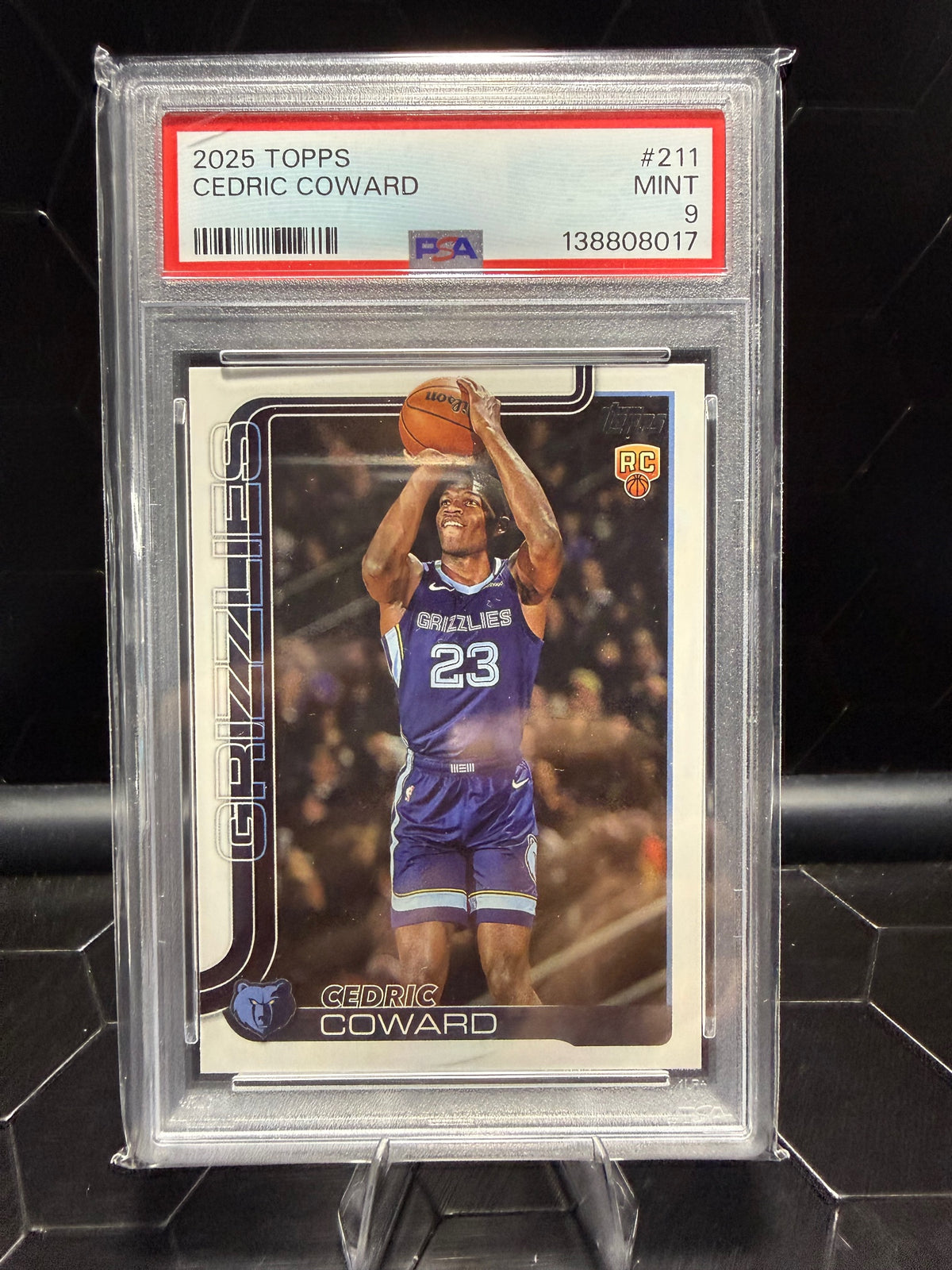 2025 Topps Cedric Coward #211 RC PSA 9