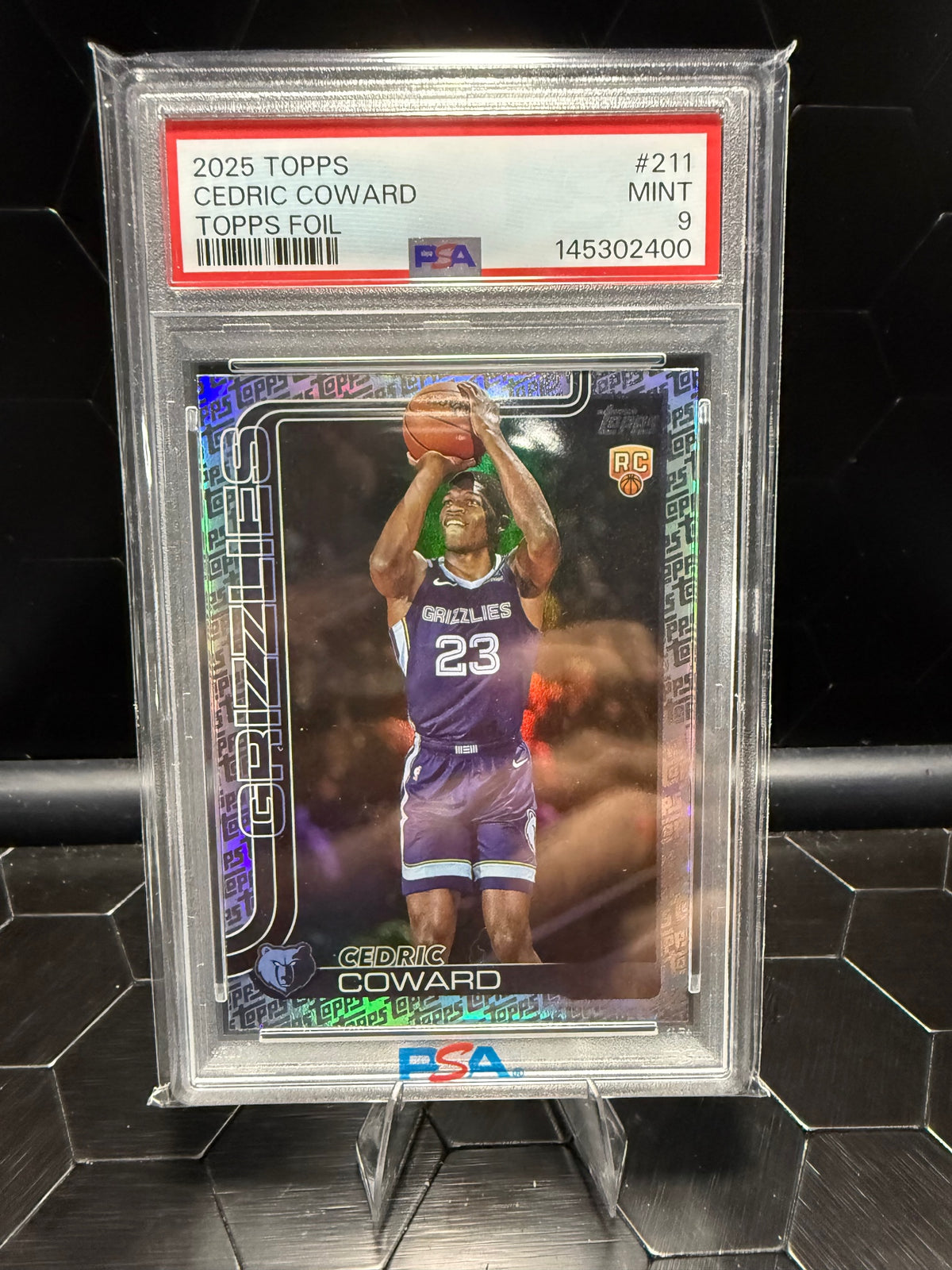 2025 Topps Cedric Coward #211 Topps Foil RC PSA 9