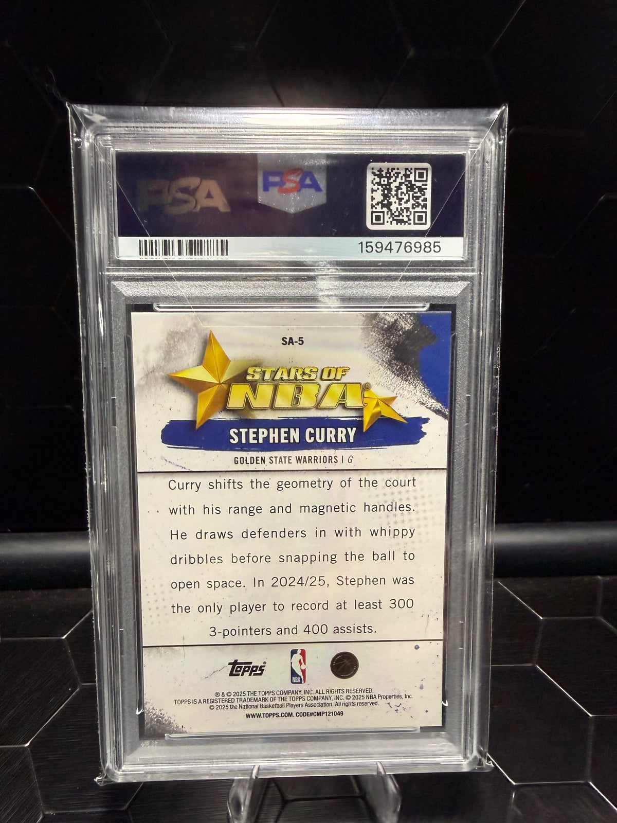2025 Topps Stephen Curry #SA-5 Stars of the NBA PSA 9