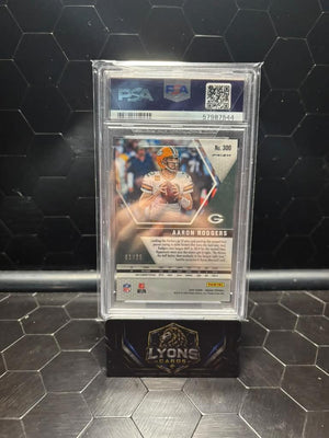 2020 Panini Mosaic #300 Aaron Rodgers White Mosaic /25 PSA 10