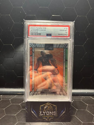 2023 Panini One Ja'Marr Chase #10 Manga PSA 10