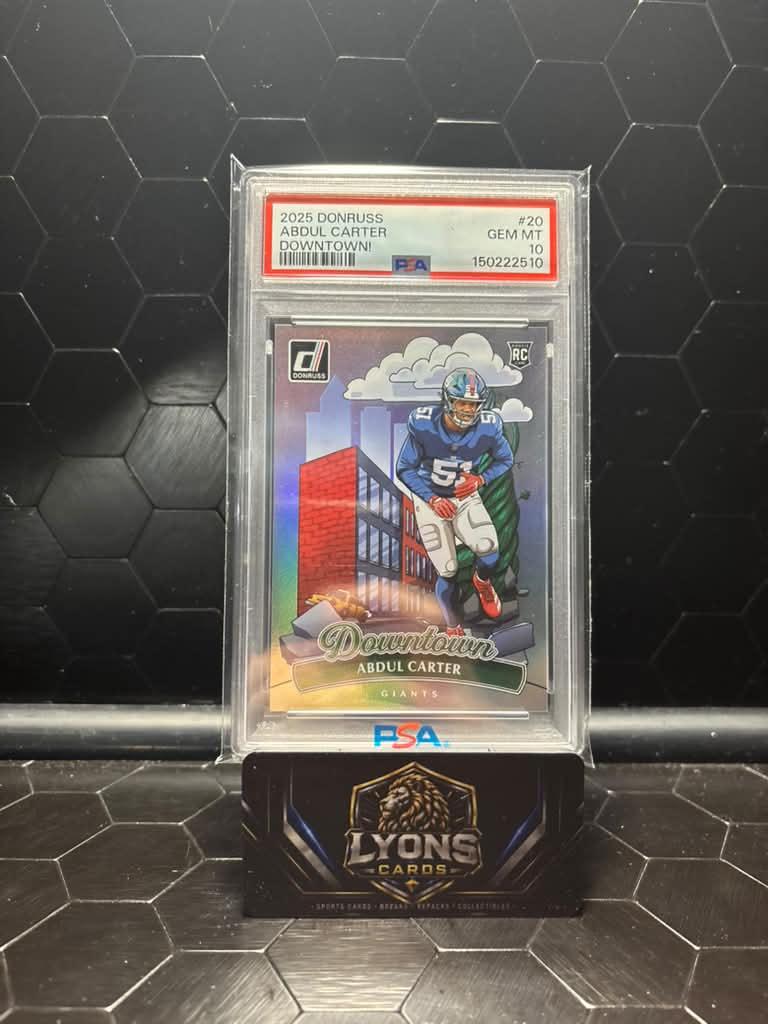 2025 Donruss Abdul Carter #20 Downtown RC PSA 10
