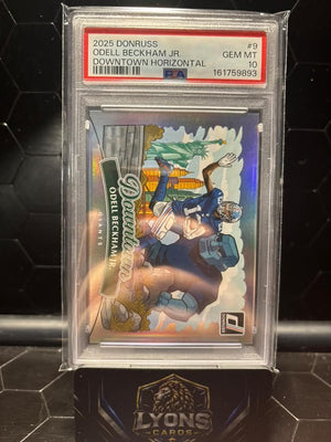 2025 Donruss Odell Beckham Jr. #9 Downtown Horizontal PSA 10