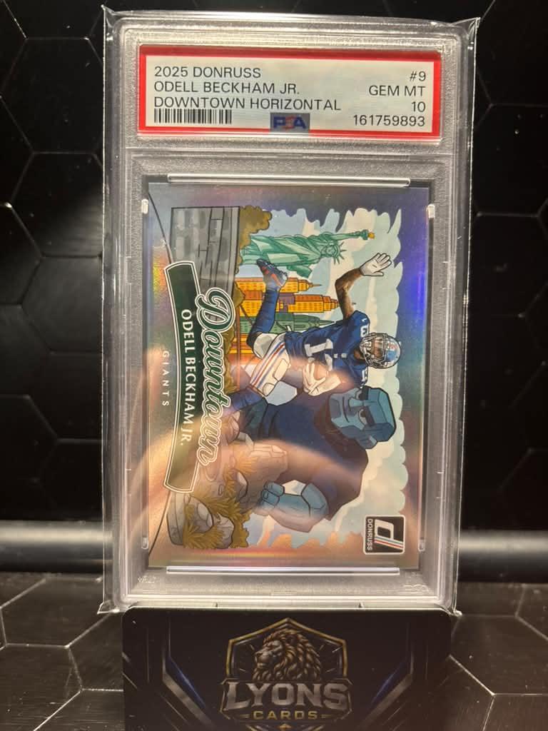 2025 Donruss Odell Beckham Jr. #9 Downtown Horizontal PSA 10