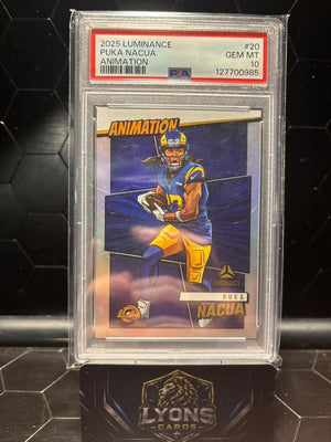 2025 Panini Luminance Puka Nacua #20 Animation PSA 10