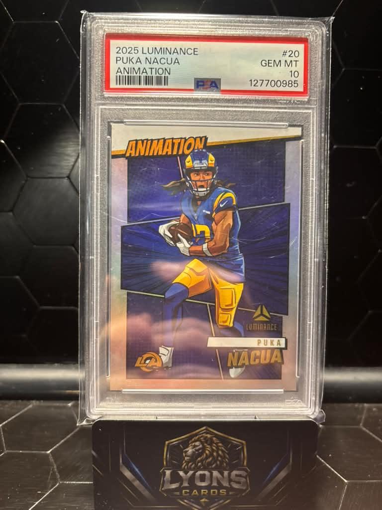2025 Panini Luminance Puka Nacua #20 Animation PSA 10