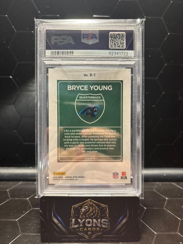 2023 Donruss Optic Bryce Young #D-1 Downtown RC PSA 10
