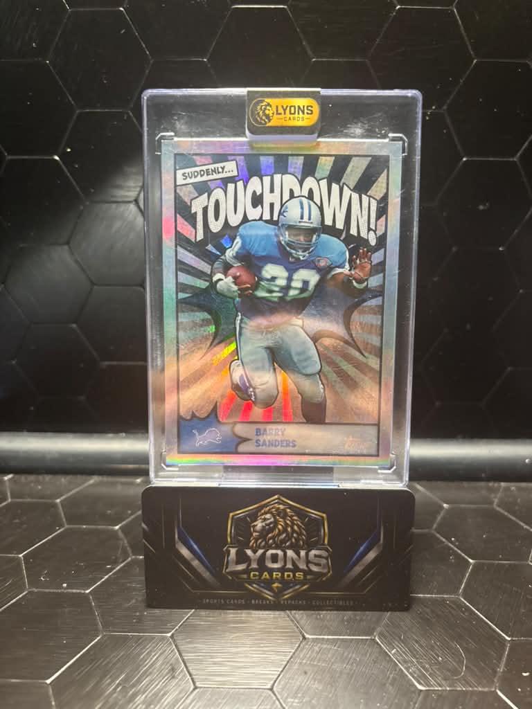 2026 Topps Flagship Barry Sanders #TD-2 Touchdown!