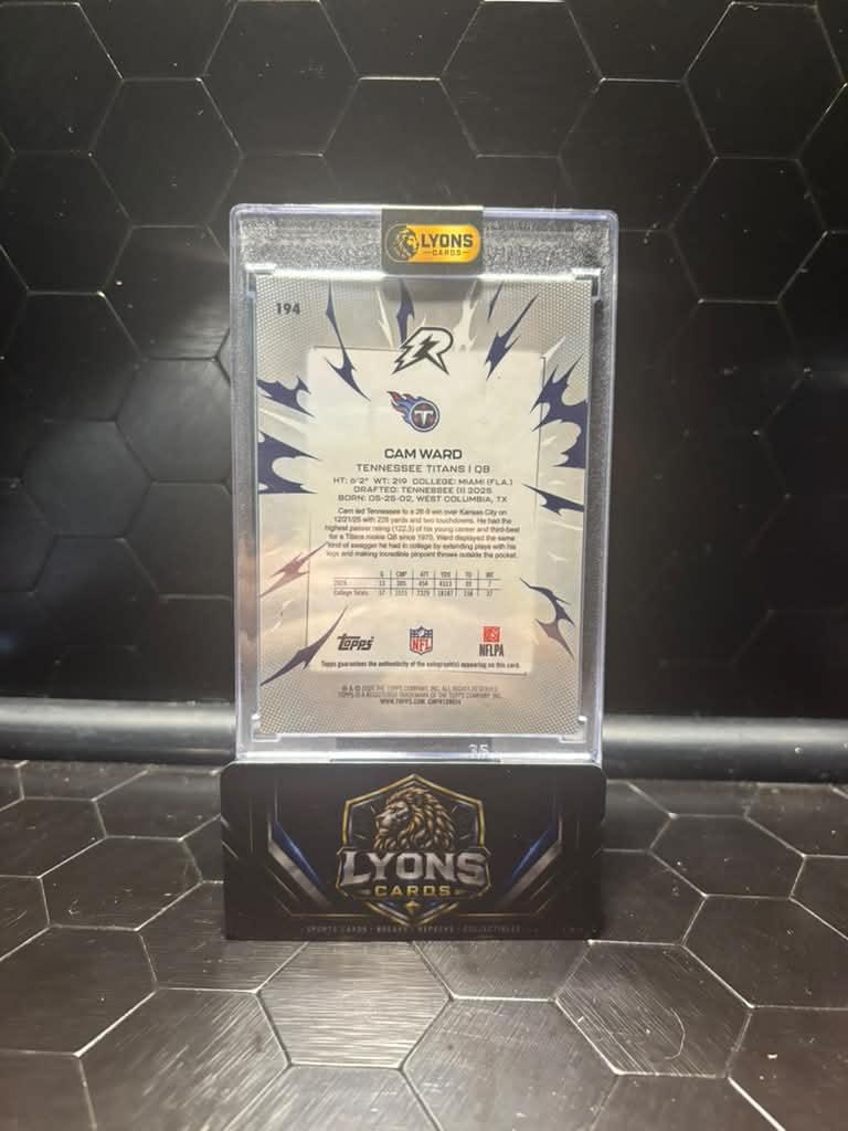 2025 Topps Resurgence Cam Ward #194 Rookie Auto /375