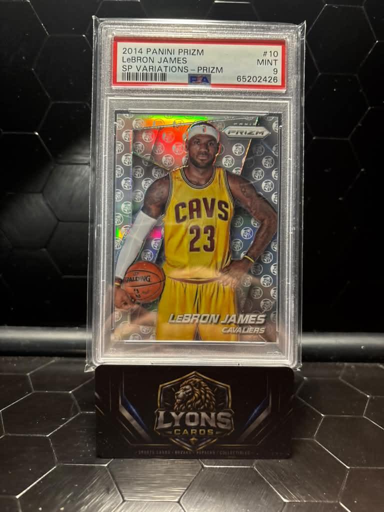 2014-15 Panini Prizm LeBron James #10 SP Variations Silver Prizm PSA 9