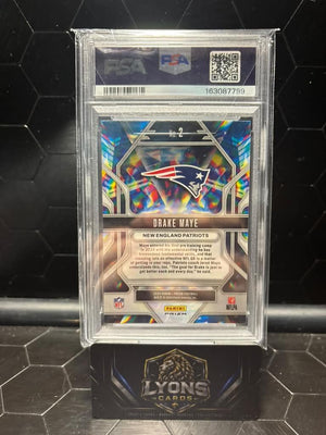 2024 Panini Prizm Drake Maye #2 Prizmatic Green Prizm RC PSA 10