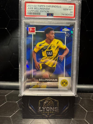 2020-21 Topps Chrome #31 Jude Bellingham Sapphire Edition PSA 10