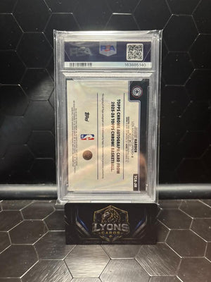 2025 Topps Chrome Sapphire James Harden #TCA-JH Orange Auto /25 PSA 9 Auto 10