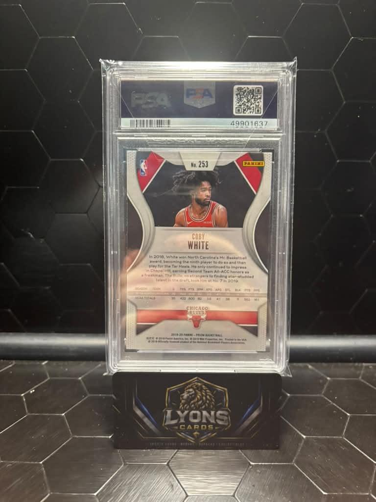 2019-20 Panini Prizm Coby White #253 RC PSA 10