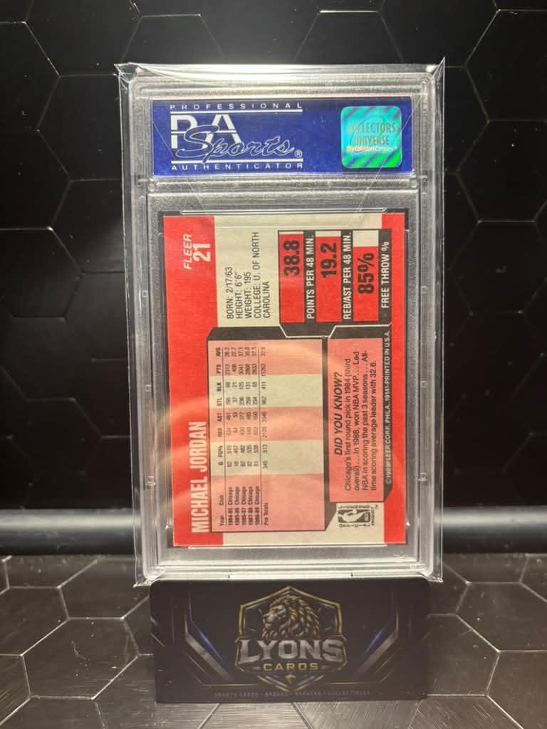 1989-90 Fleer #21 Michael Jordan PSA 9