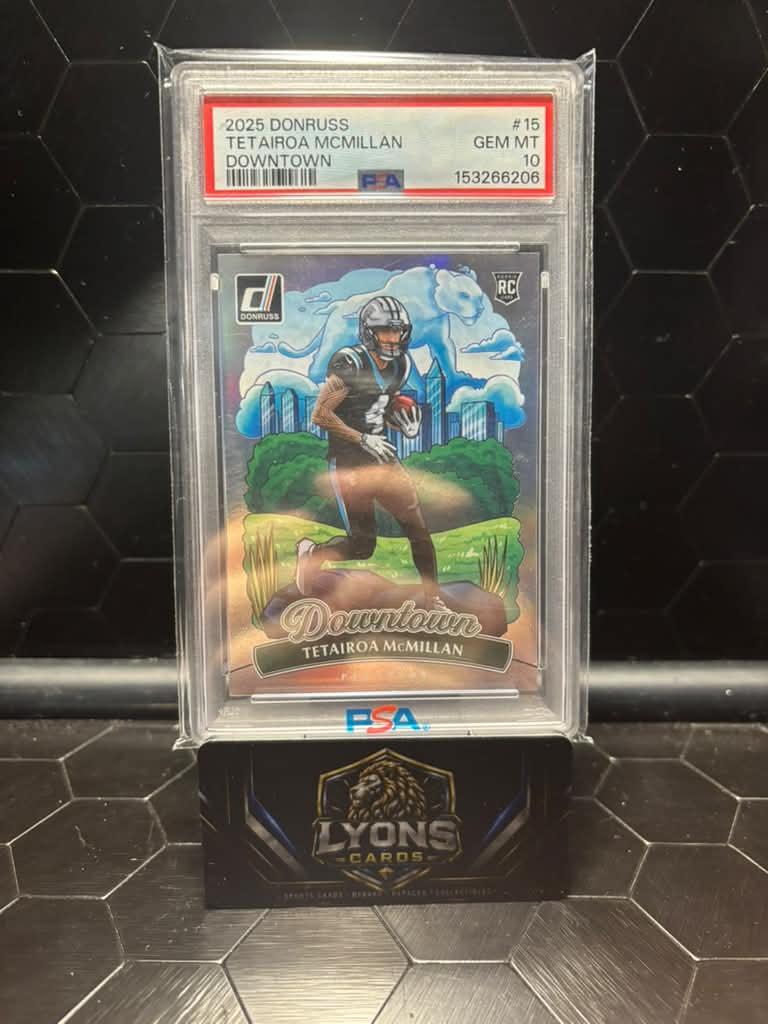 2025 Donruss Tetairoa McMillan #15 Downtown RC PSA 10