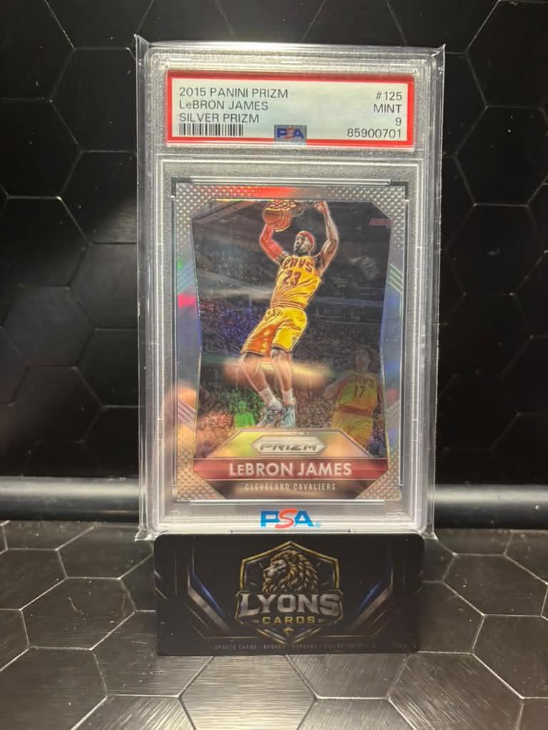 2015-16 Panini Prizm #125 LeBron James Silver Prizm PSA 9