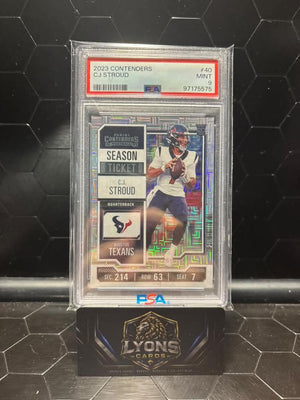 2023 Panini Contenders #40 C.J. Stroud Season Ticket PSA 9