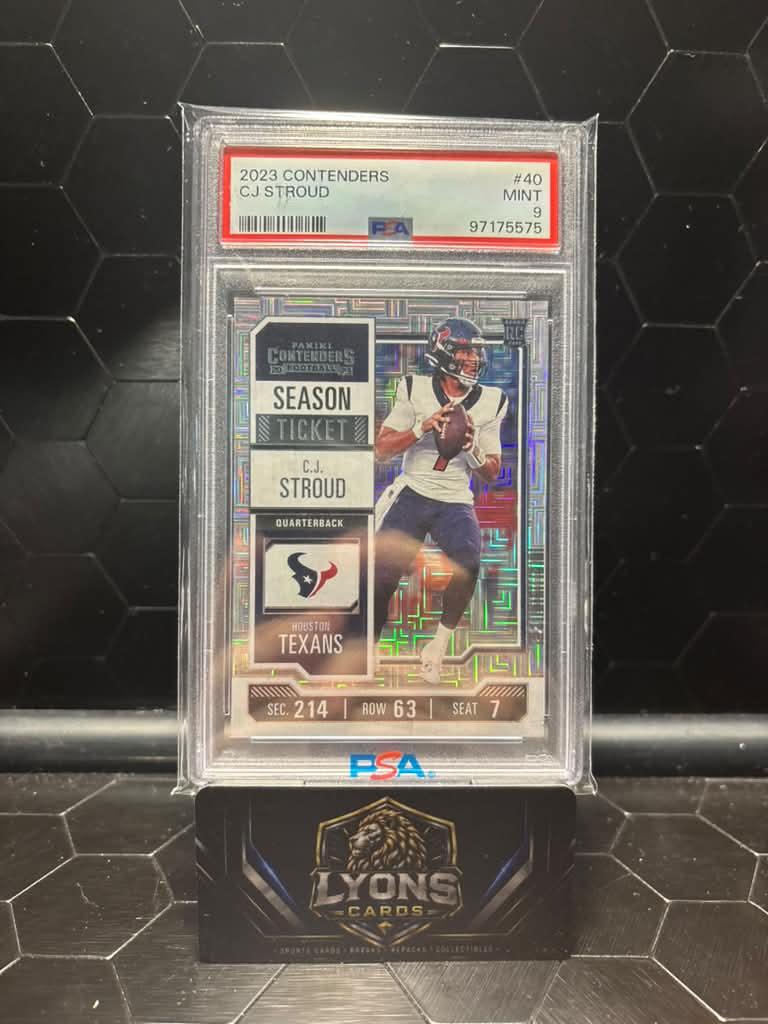 2023 Panini Contenders #40 C.J. Stroud Season Ticket PSA 9