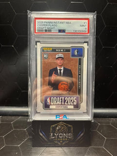 2025 Panini Instant NBA Cooper Flagg #1 Draft Night RC PSA 9