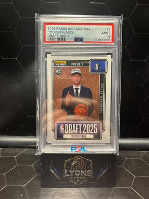 2025 Panini Instant NBA Cooper Flagg #1 Draft Night RC PSA 9