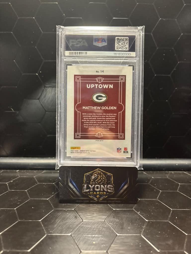 2025 Donruss Optic #14 Matthew Golden Uptown RC PSA 9