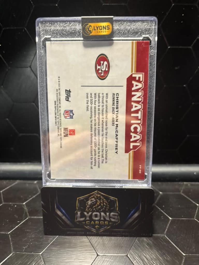 2025 Topps Chrome Christian McCaffrey #FF-30 Fanatical SSP