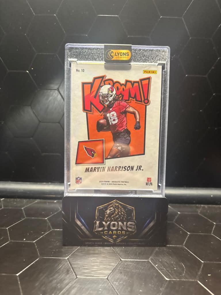 2024 Panini Absolute Marvin Harrison Jr. #10 Horizontal Kaboom! SSP RC