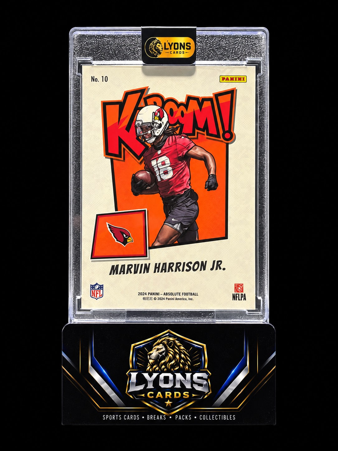 2024 Panini Absolute Marvin Harrison Jr. #10 Horizontal Kaboom! SSP RC