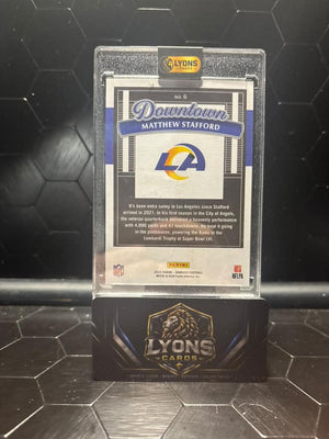 2025 Donruss Optic #6 Matthew Stafford Downtown