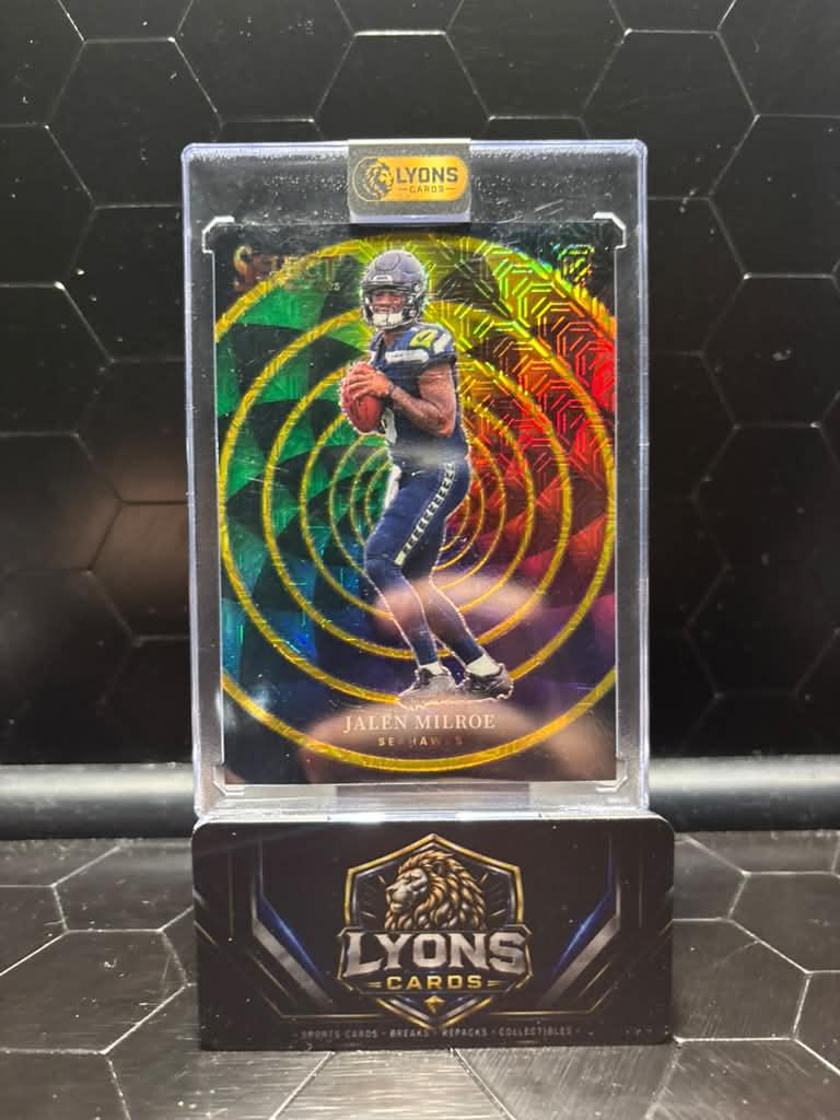 2025 Panini Select Jalen Milroe #20 Color Wheel Gold Prizm 09/10