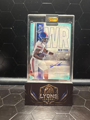 2024 Topps Signature Class Malik Nabers #RCA-MN Rookie Class Auto Teal /225